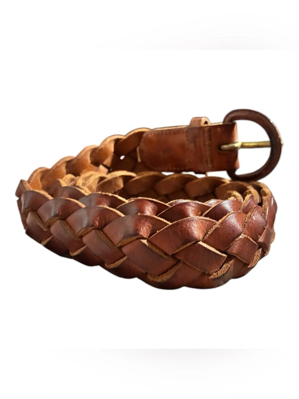 Polo Ralph Lauren Braided Leather Belt Brown